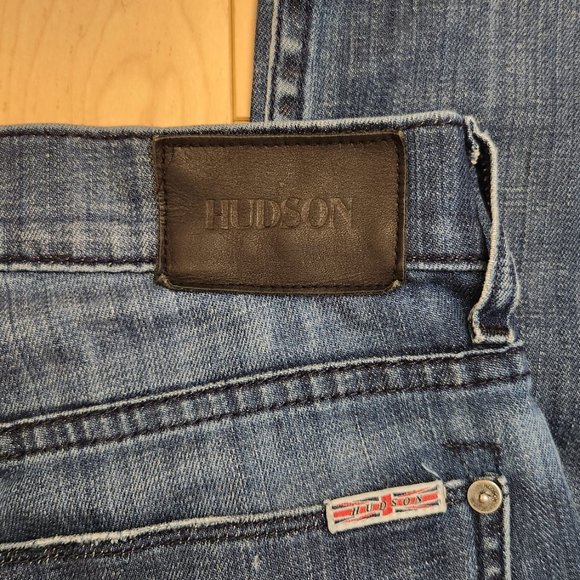 👖 HUDSON Byron Denim 👩🏻🧑 Unisex Jeans Five Straight Buttons Jeans sz 29 - Picture 13 of 16